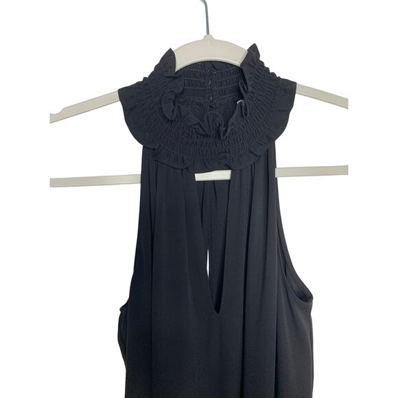 Amanda Uprichard Talita High Neck Black Jumpsuit - Picture 7 of 9